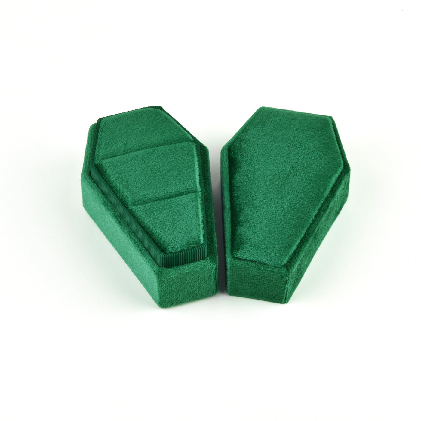 Velvet Coffin Jewelry Box