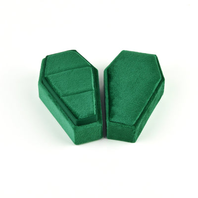 Velvet Coffin Jewelry Box