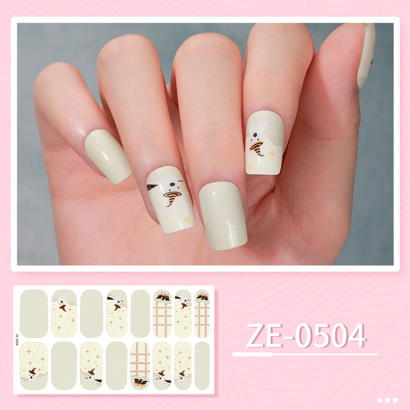 Luminous Halloween Series Christmas Nail Stickers