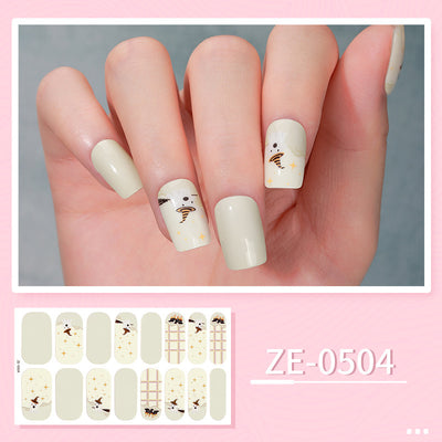 Luminous Halloween Series Christmas Nail Stickers