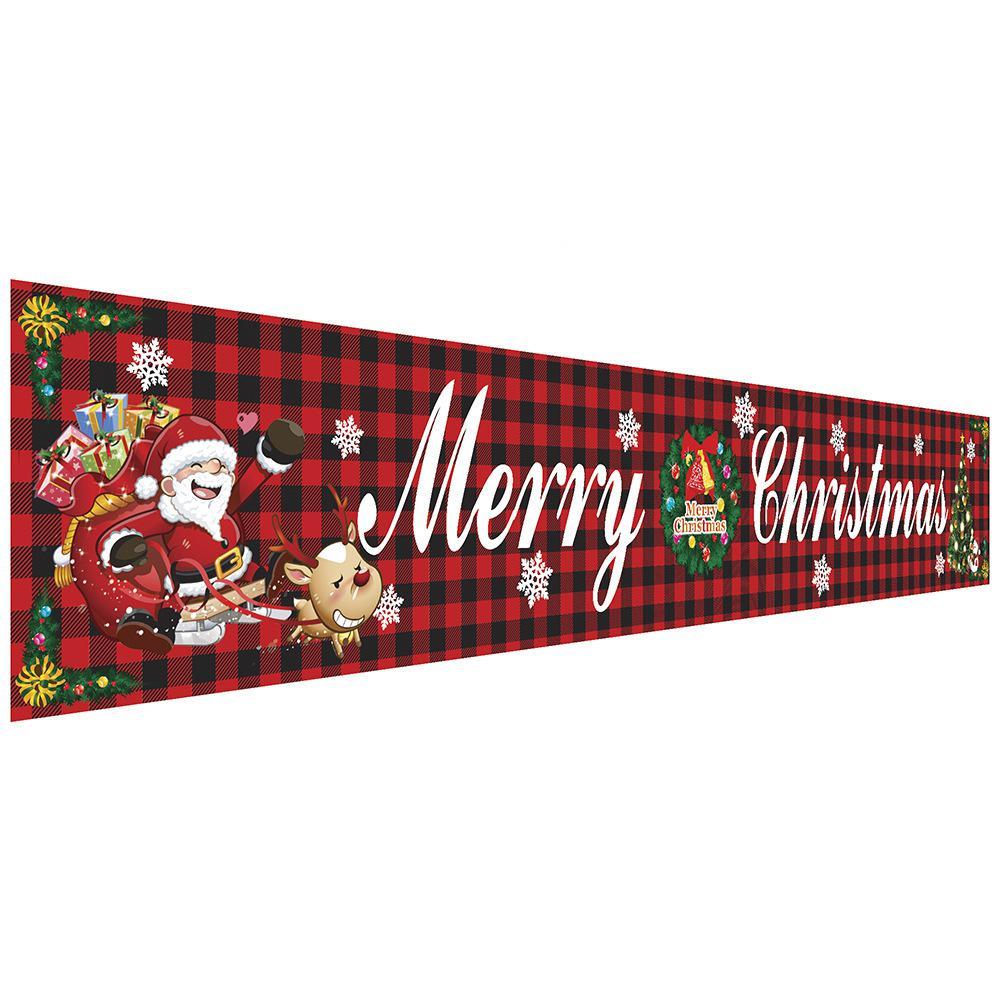 Christmas Curtain Banner Set