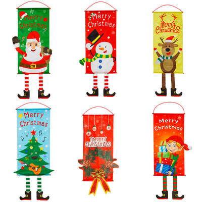 Christmas Curtain Banner Set