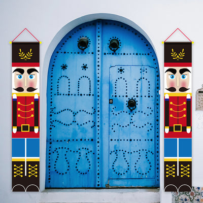 Christmas Curtain Banner Set