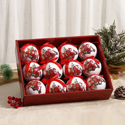 Printed Christmas Tree Ornament Balls