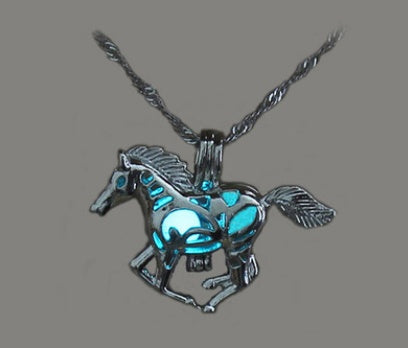 Luminous Horse Pendant Necklace