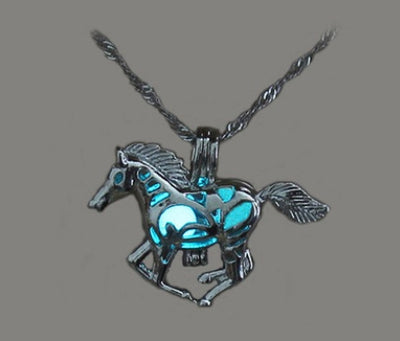 Luminous Horse Pendant Necklace