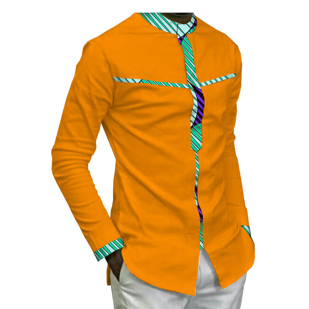 African Batik Cotton Men’s Top
