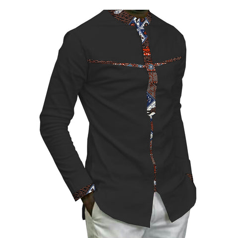 African Batik Cotton Men’s Top