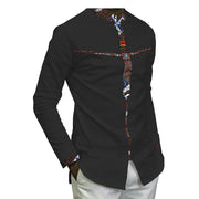 African Batik Cotton Men’s Top