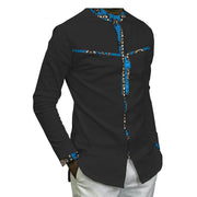 African Batik Cotton Men’s Top