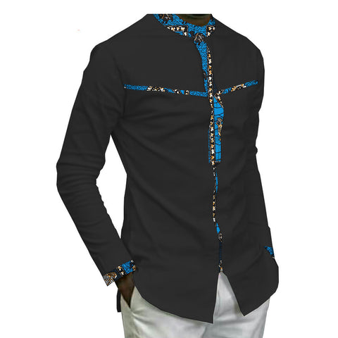 African Batik Cotton Men’s Top
