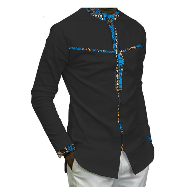 African Batik Cotton Men’s Top