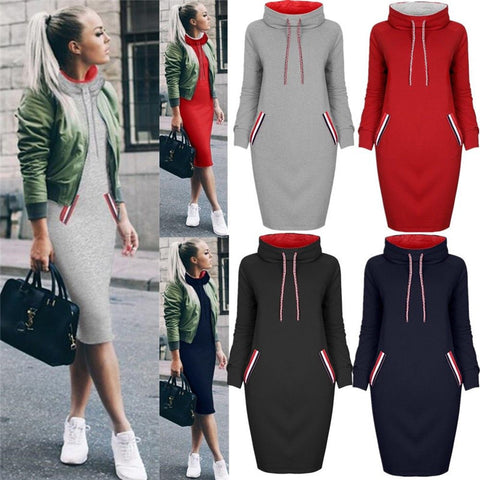 Women’s Winter Hooded Dress