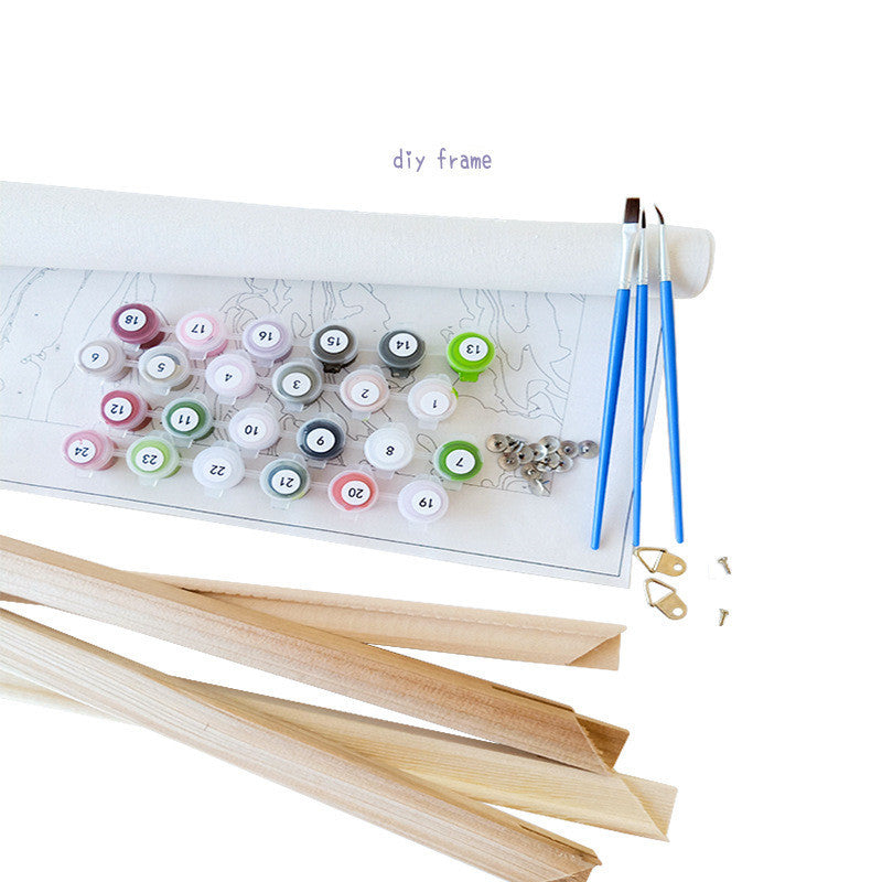 Child On A Beach - Diy Painting By Numbers Kits