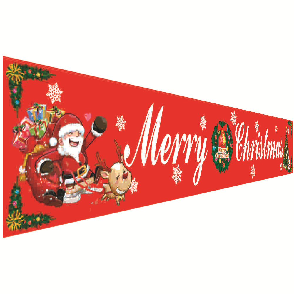Christmas Curtain Banner Set