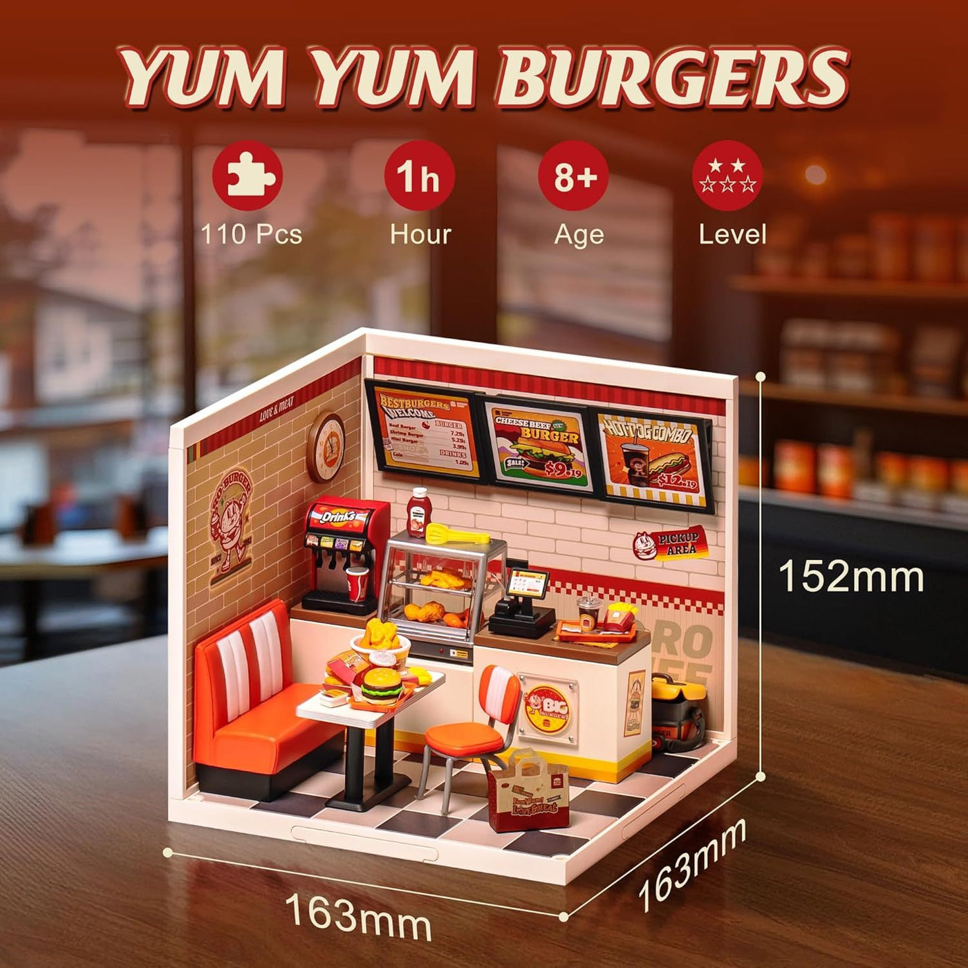 Yum Burgers Mini Dollhouse Kit