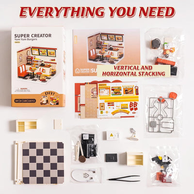 Yum Burgers Mini Dollhouse Kit