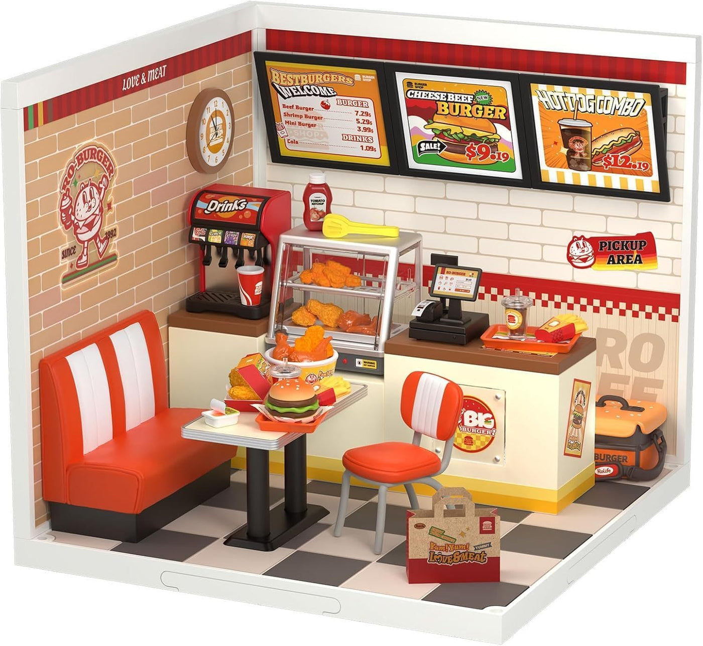 Yum Burgers Mini Dollhouse Kit