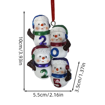 Snowman Resin Tree Ornaments