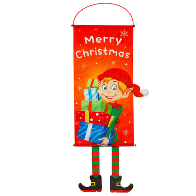 Christmas Curtain Banner Set