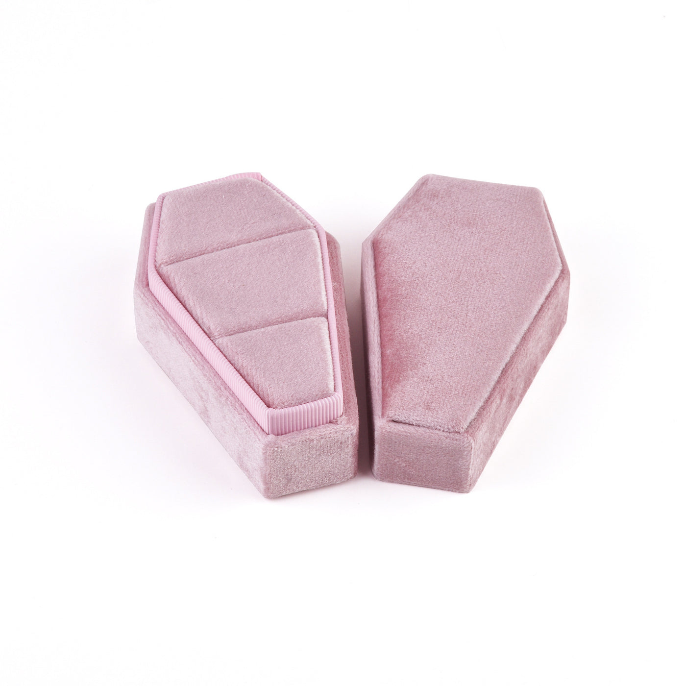Velvet Coffin Jewelry Box