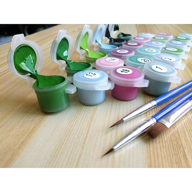 Cute Little Village - DIY Painting By Numbers Kits