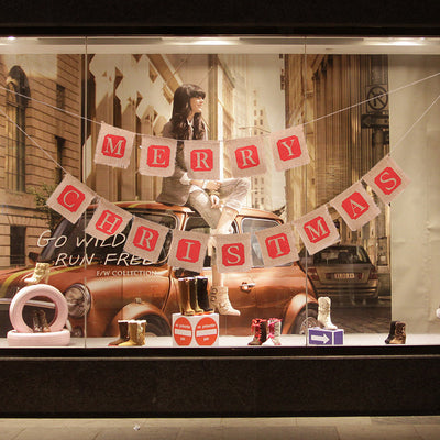 Merry Christmas Burlap Banner