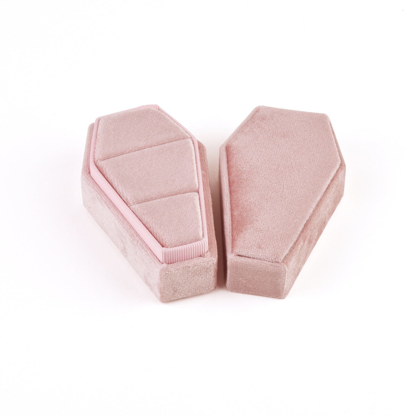 Velvet Coffin Jewelry Box