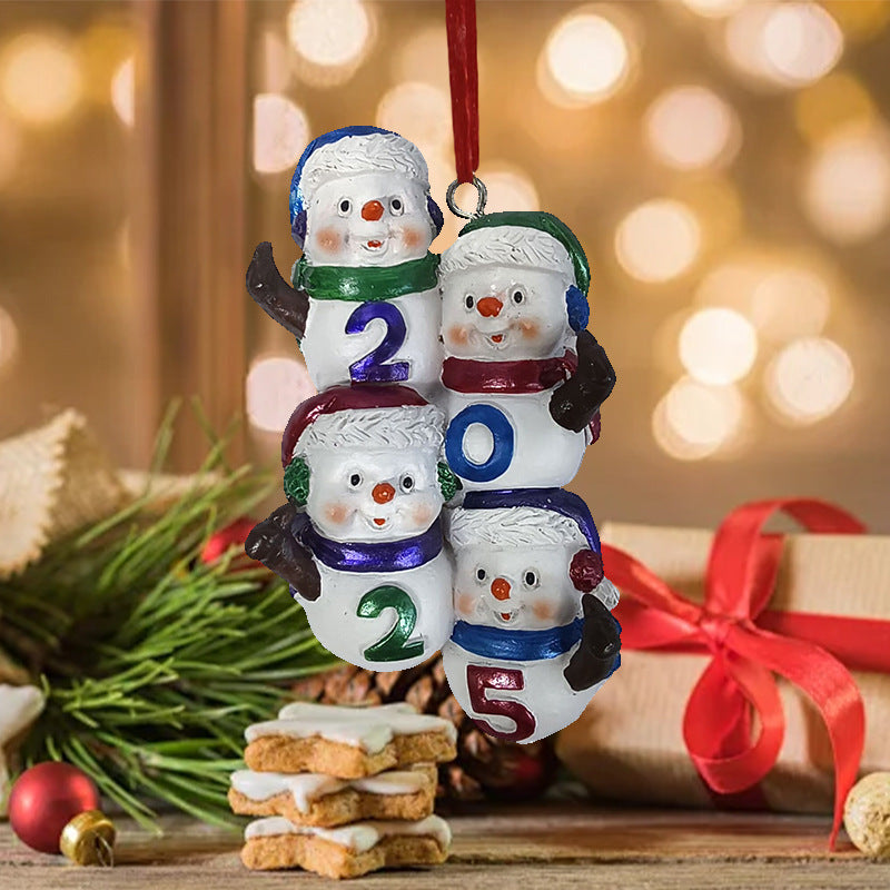Snowman Resin Tree Ornaments