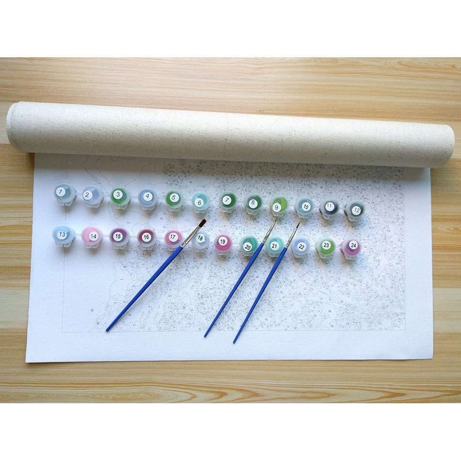 Cute Little Village - DIY Painting By Numbers Kits