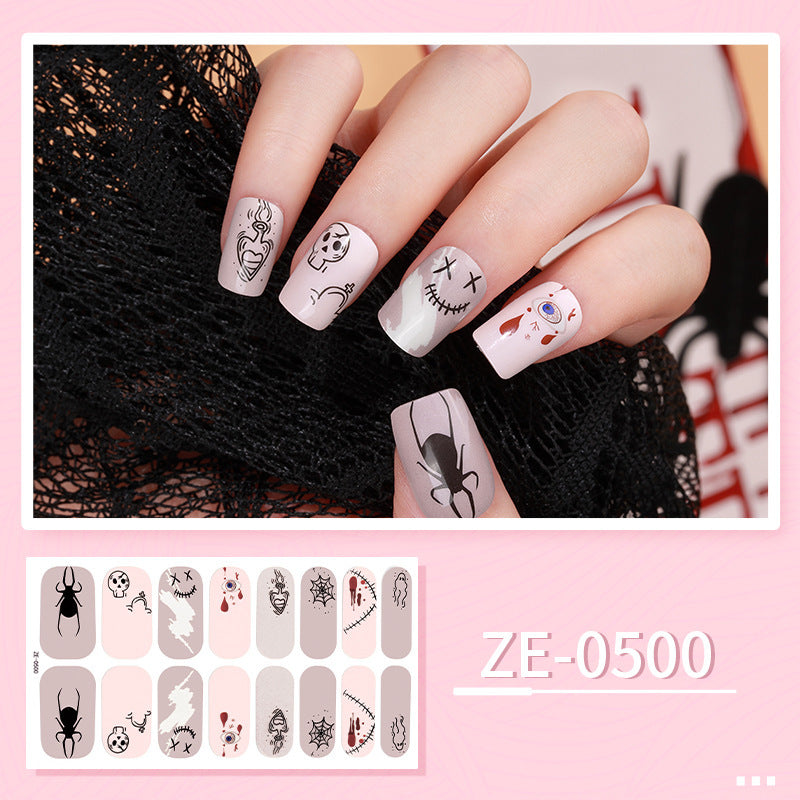 Luminous Halloween Series Christmas Nail Stickers