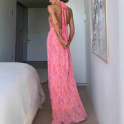 Seductive V-Back Lace Dress