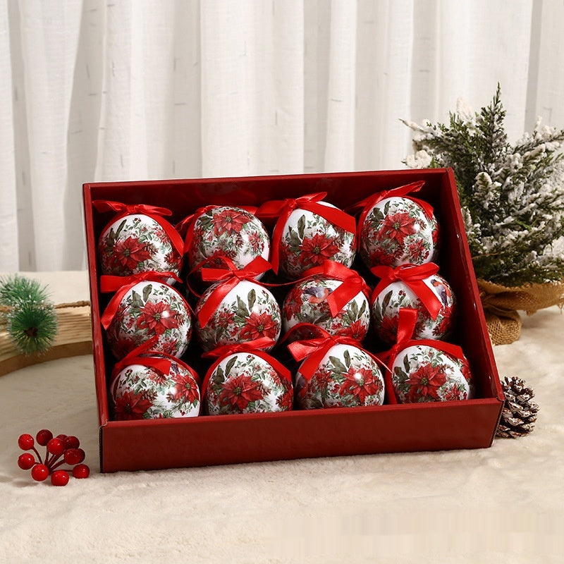 Printed Christmas Tree Ornament Balls