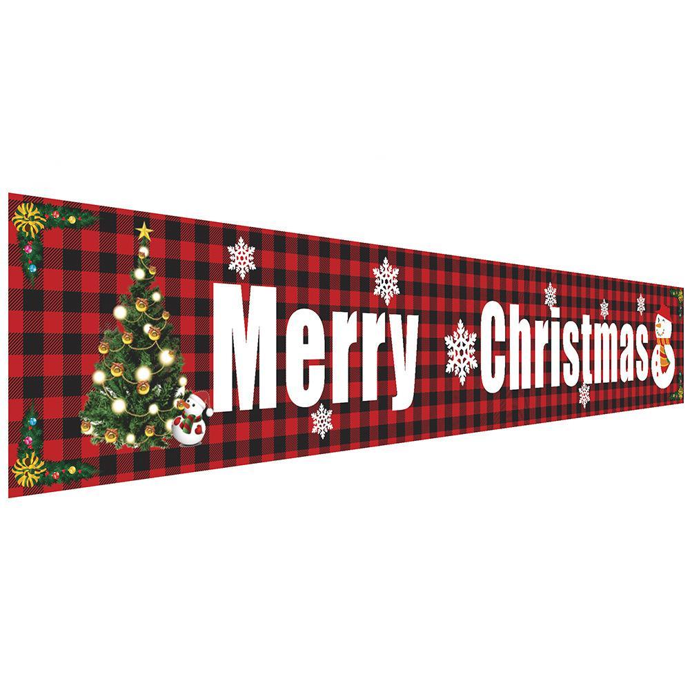 Christmas Curtain Banner Set