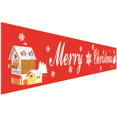 Christmas Curtain Banner Set