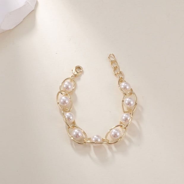 Natural Crystal Bead Bracelet