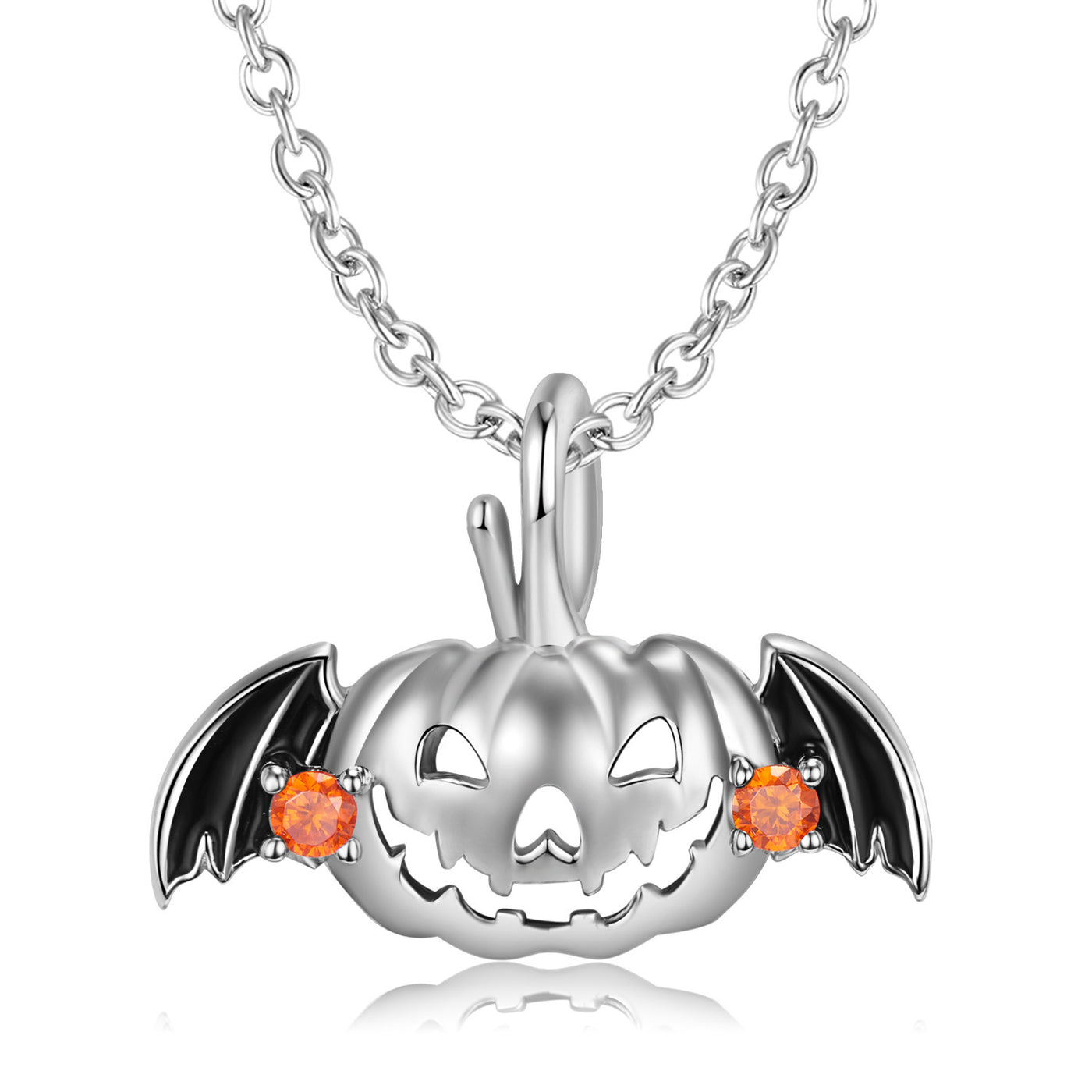 Sterling Silver Pumpkin Necklace