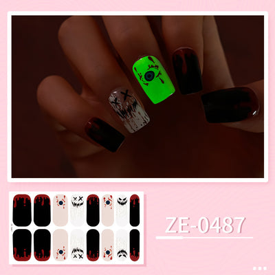 Luminous Halloween Series Christmas Nail Stickers