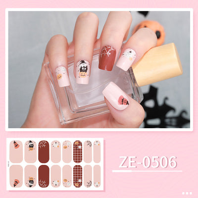 Luminous Halloween Series Christmas Nail Stickers