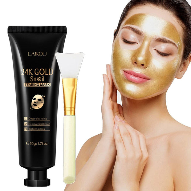 Gold Foil Snail Face Mask