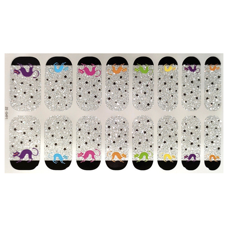 Luminous Halloween Series Christmas Nail Stickers