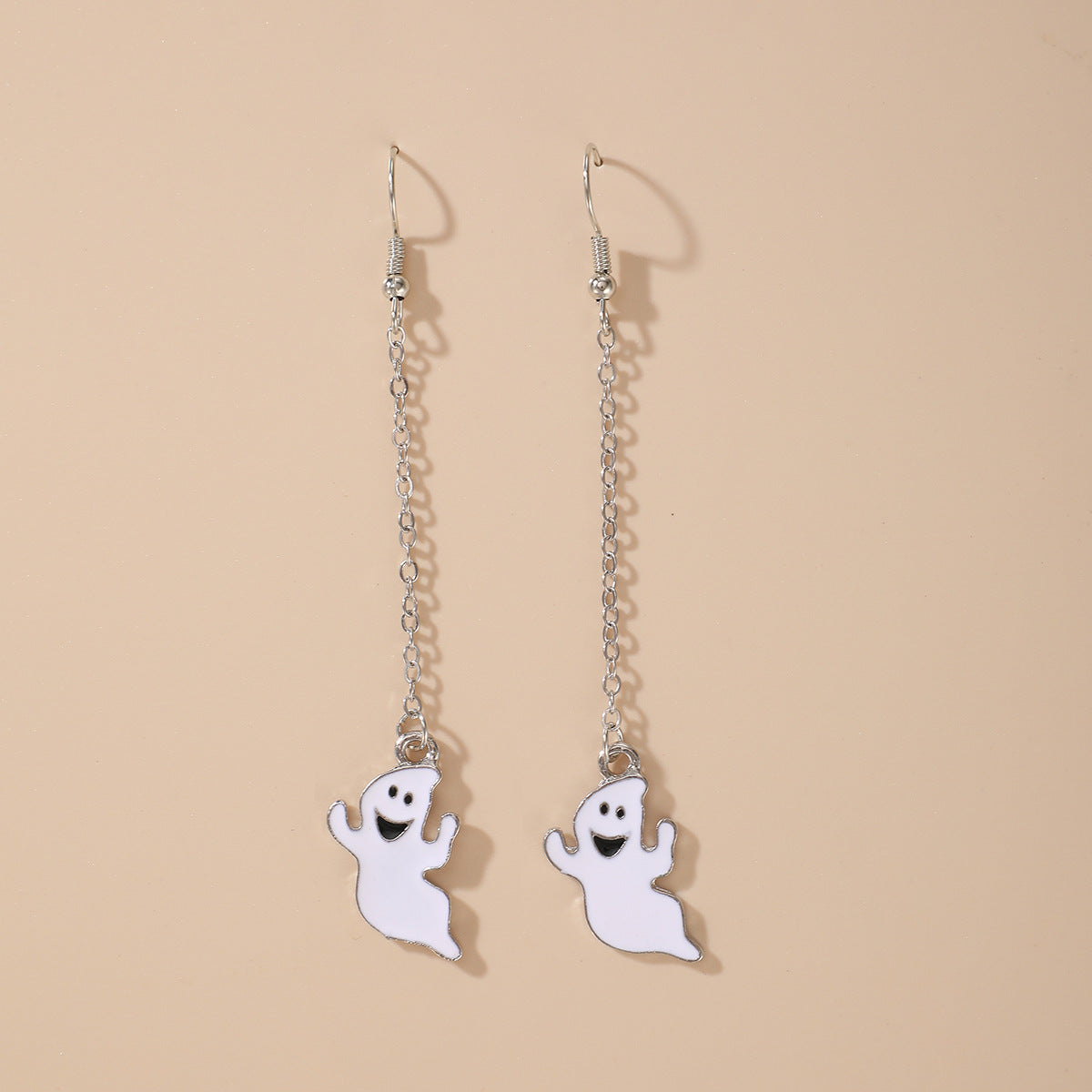 Funny Pumpkin Ghost Earrings