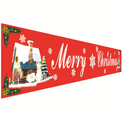 Christmas Curtain Banner Set
