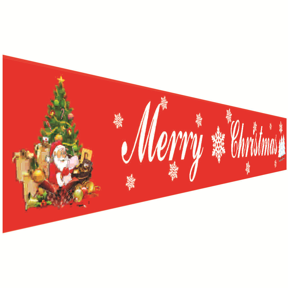 Christmas Curtain Banner Set