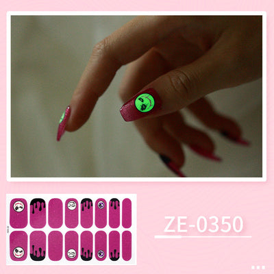 Luminous Halloween Series Christmas Nail Stickers