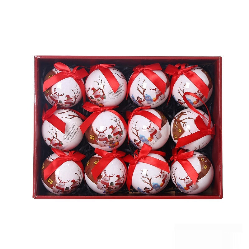 Printed Christmas Tree Ornament Balls