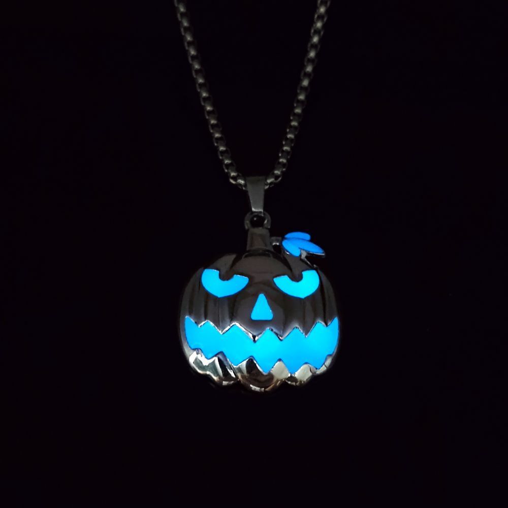 Luminous Pumpkin Ghost Necklace