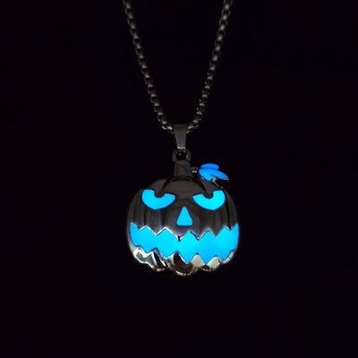 Luminous Pumpkin Ghost Necklace