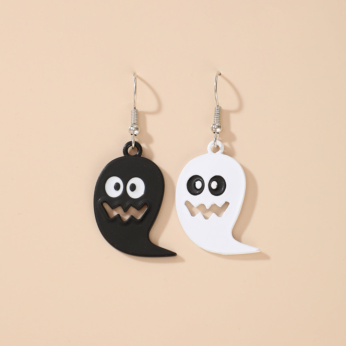 Funny Pumpkin Ghost Earrings