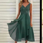 Lace Chiffon Hollow Dress
